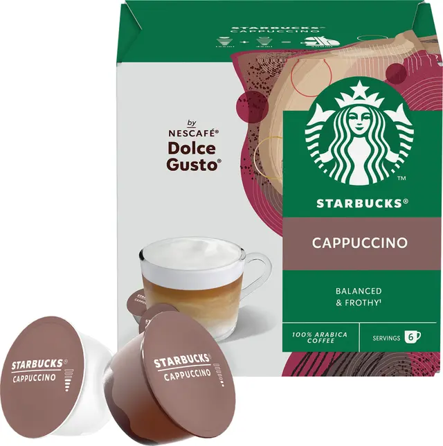 Starbucks Cappuccino kaffekapslar By Nescafe Dolce gusto