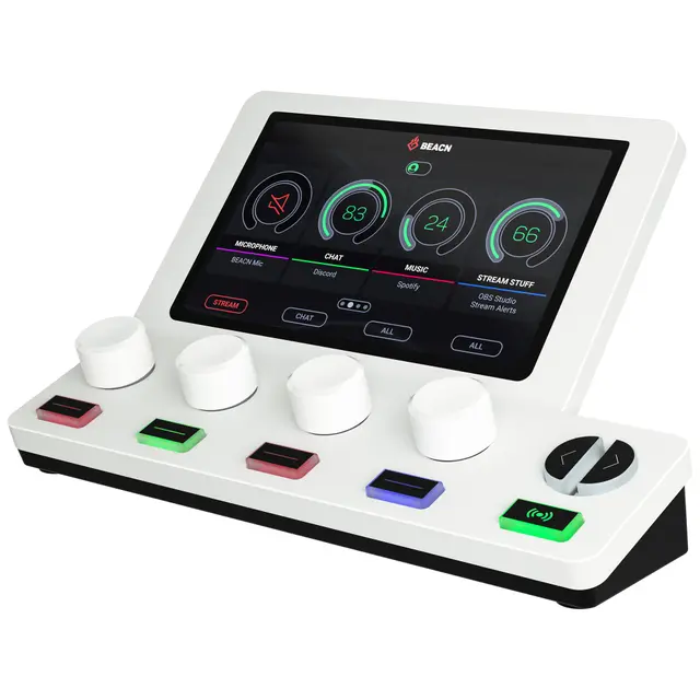Beacn Mix Create ljudkontroll (vit)