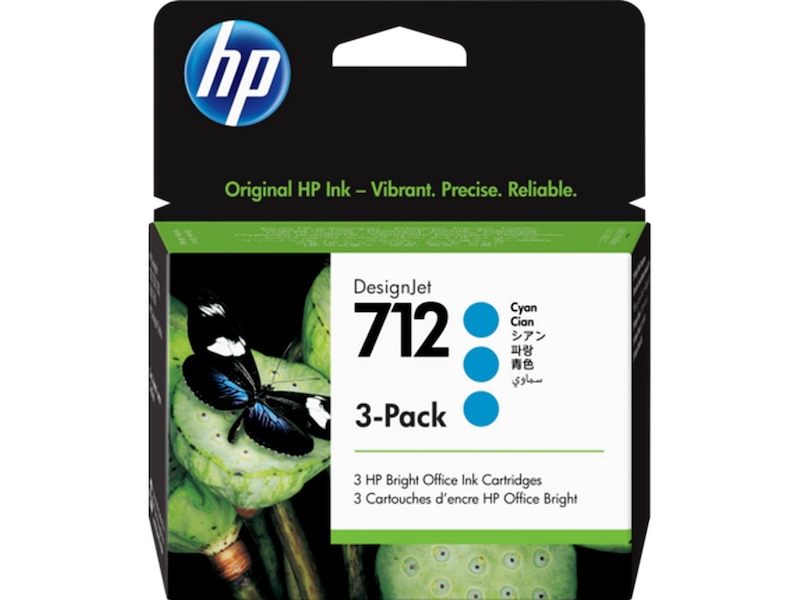 HP bläck 712 3-pack Cyan, bild 3