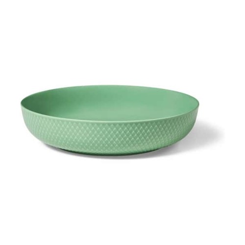 Lyngby Porcelæn - Rhombe Color Serveringsskål - Ø28.5 cm - Grön