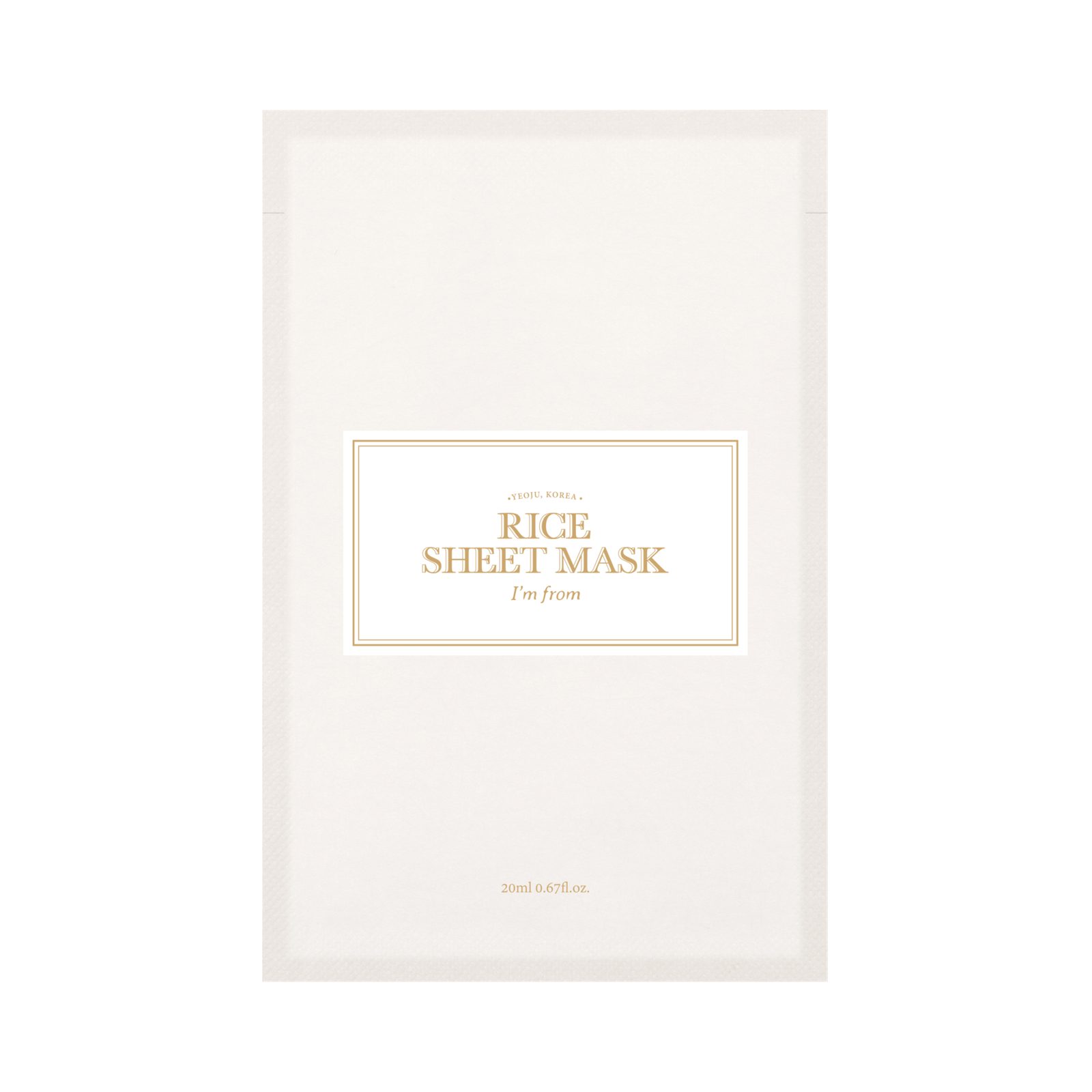 I'm from Rice Sheet Mask 1 pcs