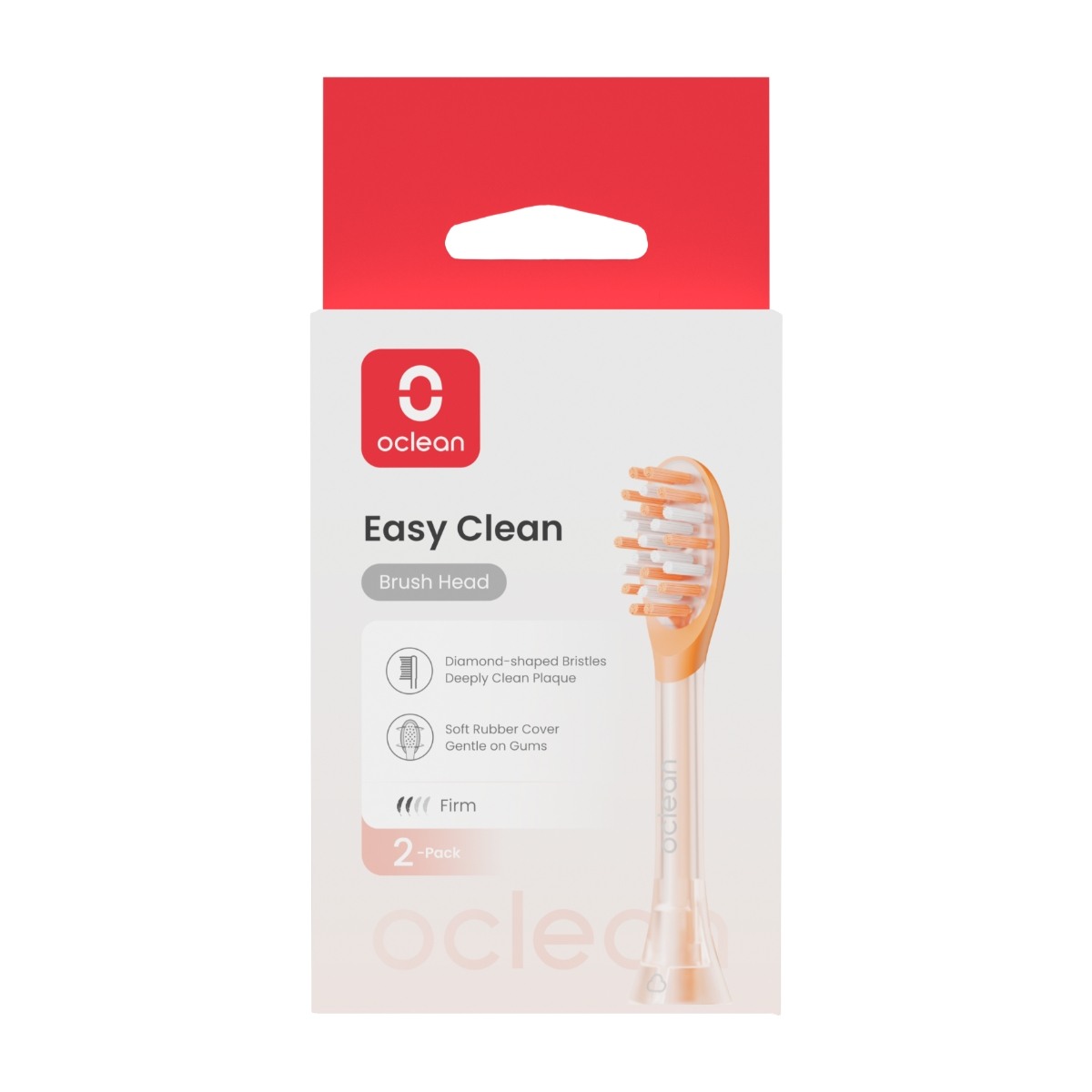 Oclean Ease borsthuvud 2 st, orange