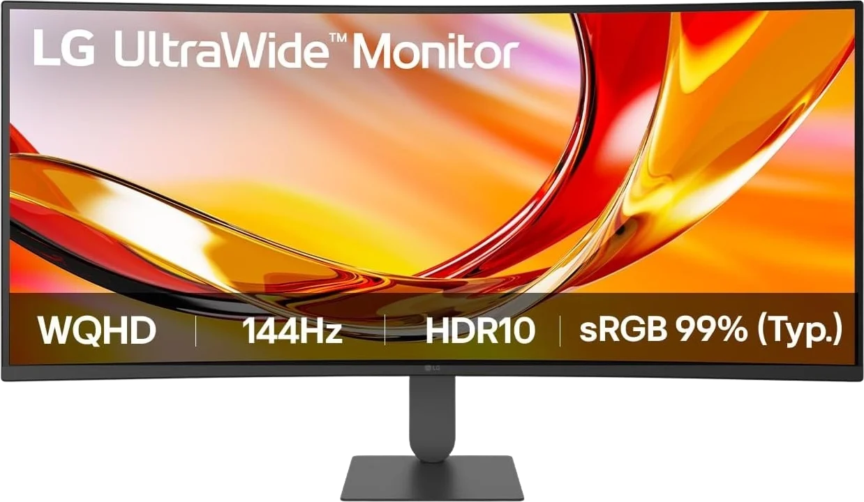 LG 34" UltraWide 34U620B VA WQHD (1800R) 144 Hz, bild 3