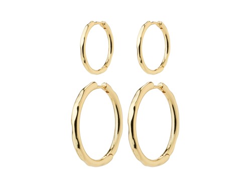 PILGRIM - EVE Hoop Earrings 2-in-1 Set - Gold-Plated - 20 mm / 30 mm, bild 2
