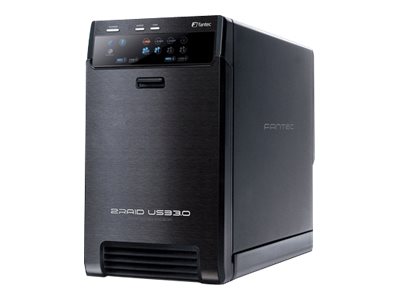 FANTEC QB-X2US3R - Hårddiskarray - 2 fack (SATA-600) - USB 3.0 (extern)