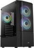 Aerocool Quantum Mesh v3 Black, ATX, RGB - Svart