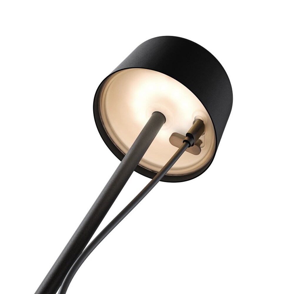 Trådlös LED-bordslampa 25 cm Svart, bild 4