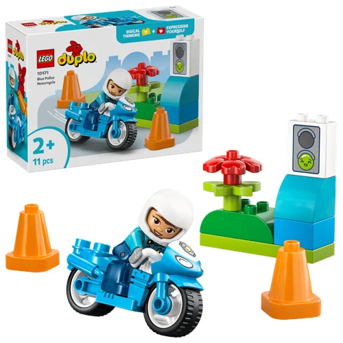 LEGO DUPLO Town polismotorcykel 10471 (blå)