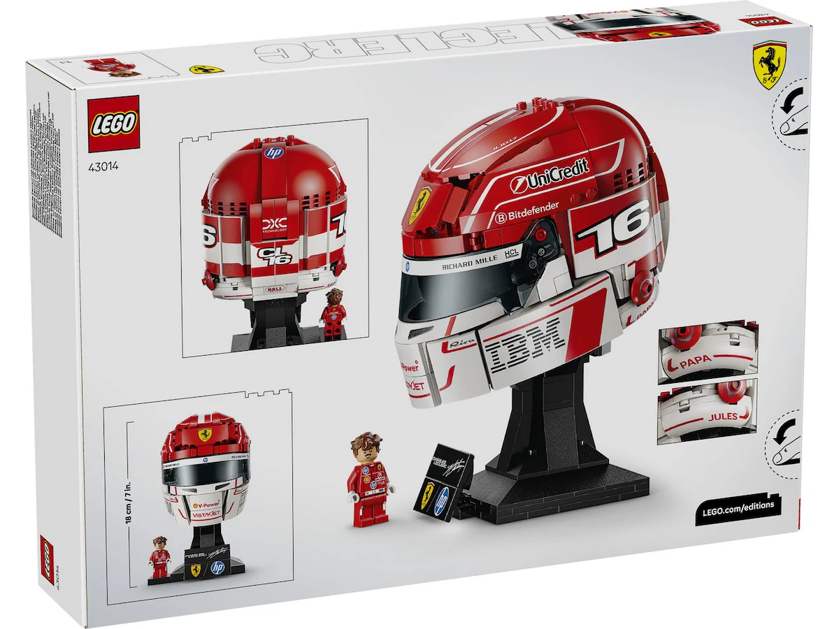 LEGO Editions Scuderia Ferrari HP Charles Leclerc Hjälm 43014, bild 5