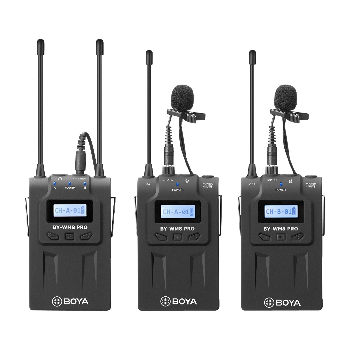 Boya By-WM8 Pro-K2 trådlös mikrofonsats