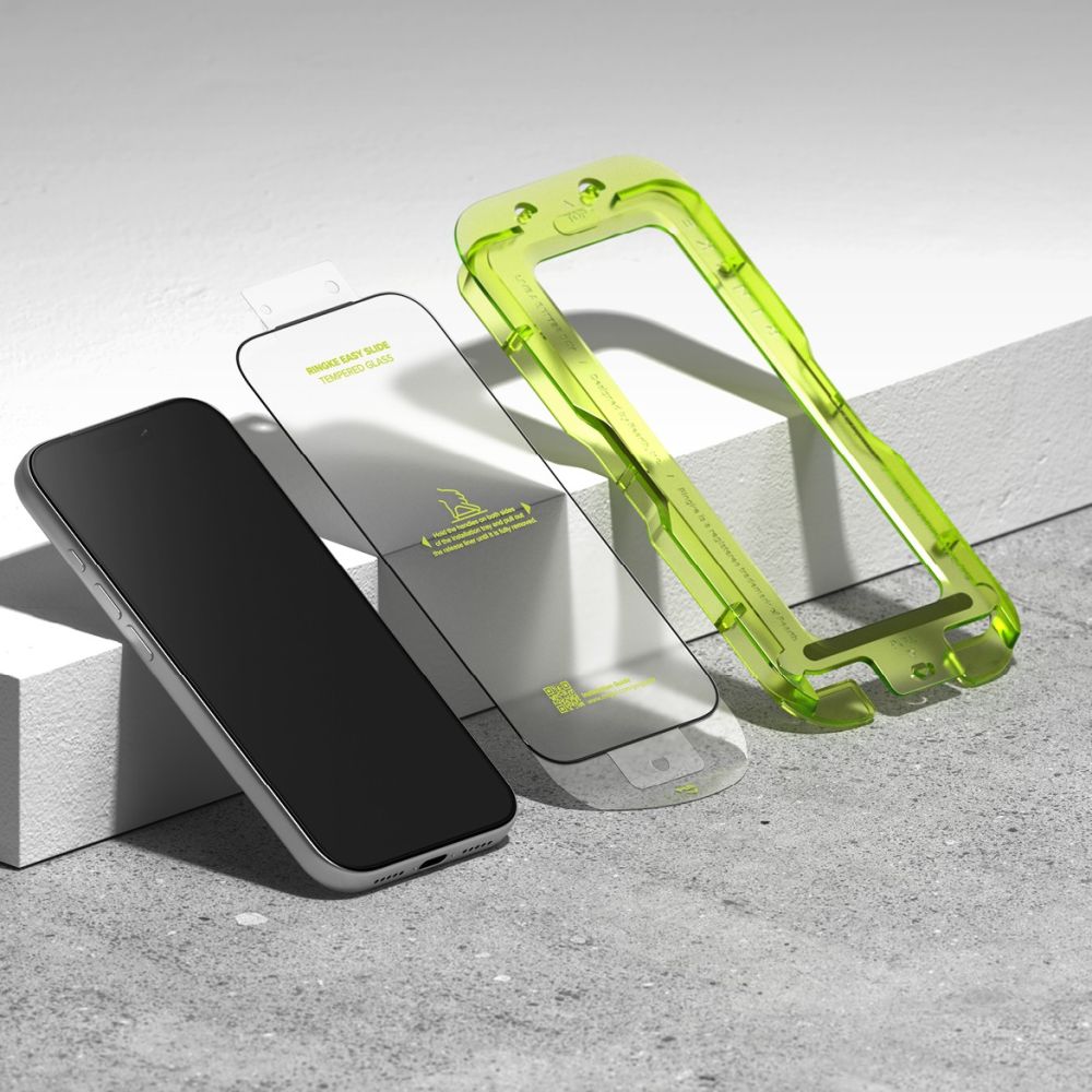 Ringke Easy Slide 2-pack härdat glas till iPhone 17 Pro - svart, bild 3