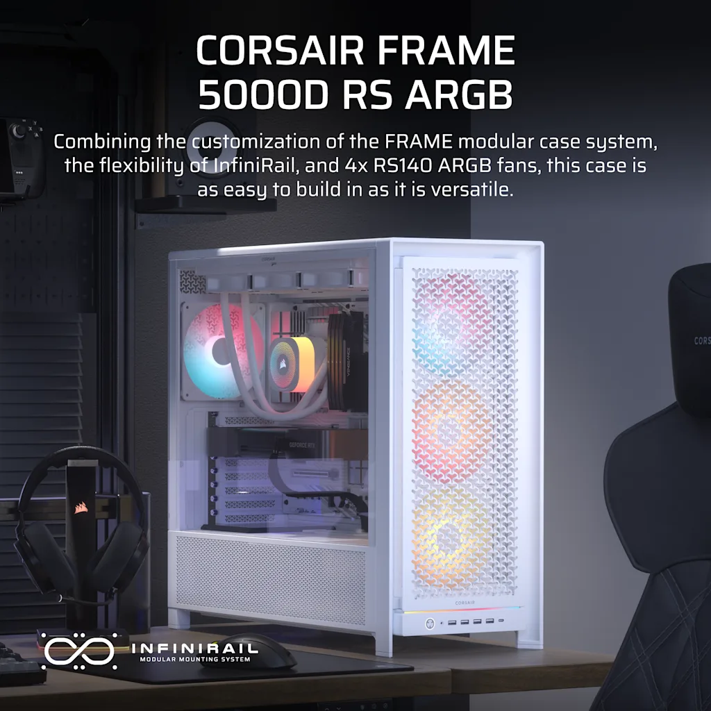 Corsair Frame 5000D RS ARGB Airflow Vit, bild 3