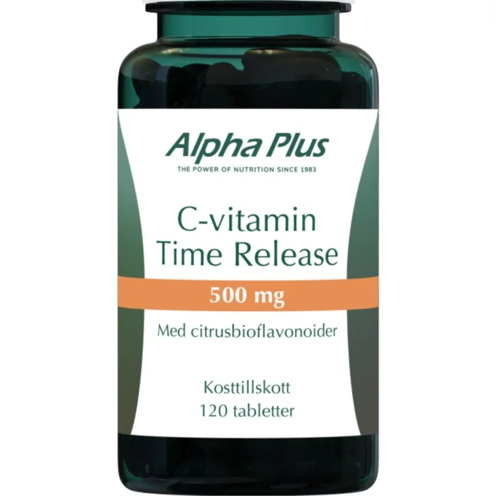 Alpha Plus C-vitamin Time Release 500 mg 120 tabletter