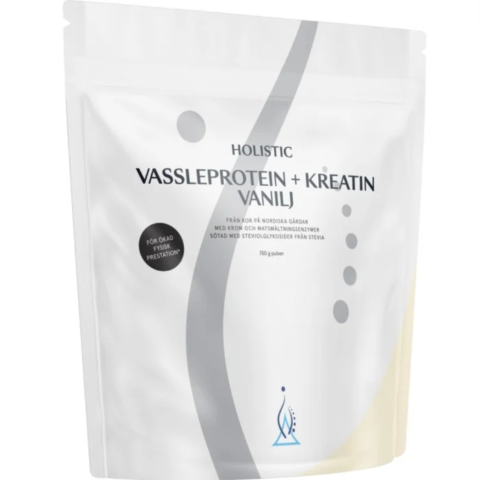 Holistic Vassleprotein + Kreatin vanilj, 750 g