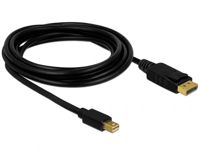 Delock Mini DisplayPort till DisplayPort-kabel 4K @ 60 Hz, 3 m, bild 2