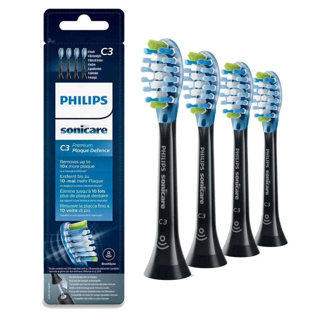 Philips Borsthuvuden Sonicare C3 Premium Plaque Defence HX9044/33, bild 3
