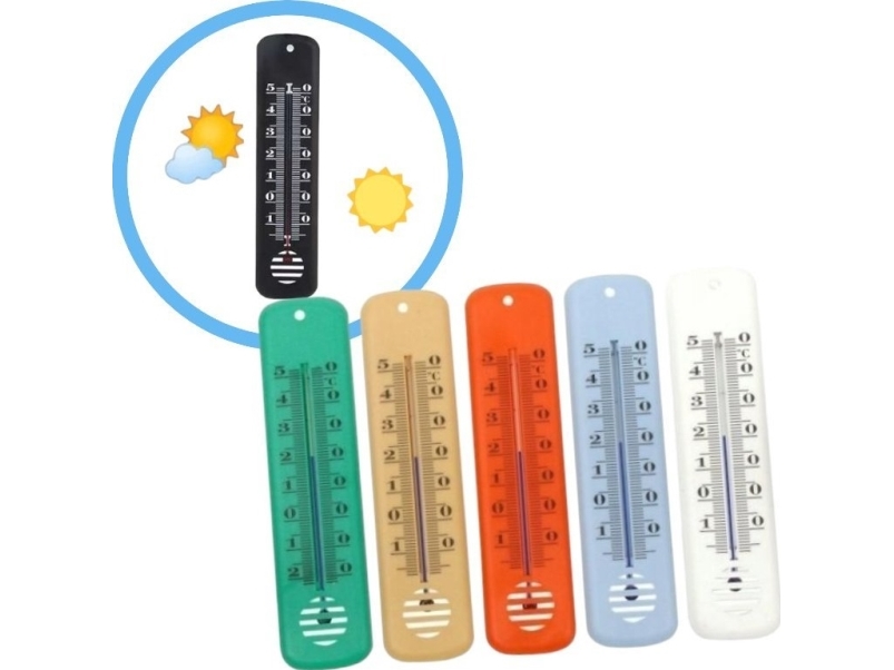 Termometer för rum i plast 35x145