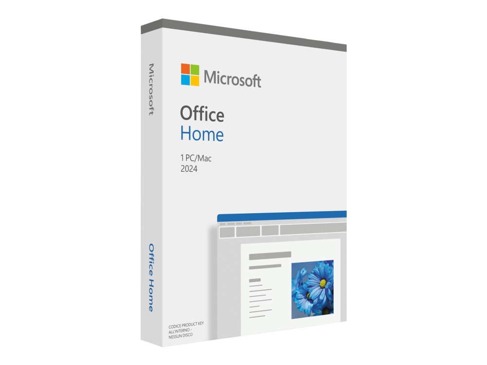Microsoft Office Home 2024, engelsk EuroZone, för 1 dator, PC/Mac, Medialess