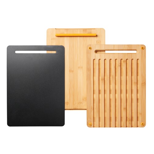 Fiskars - FunctionalForm Bambuskärbrädor - Set om 3