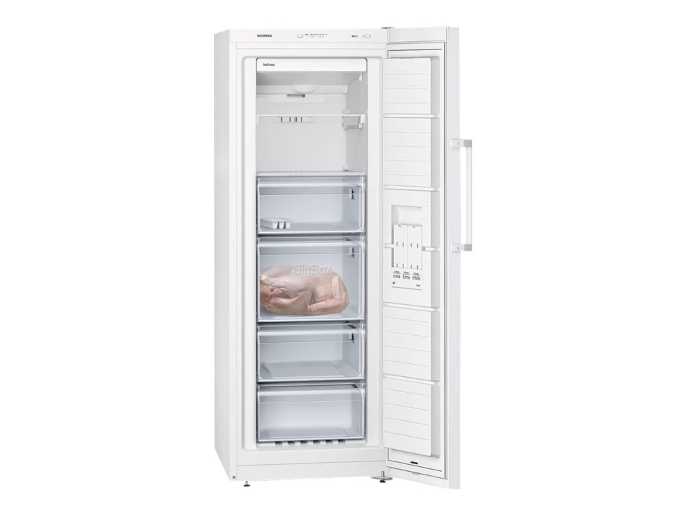 Siemens iQ300 GS29NVWEP frys 200 l fristående energiklass E 60 cm vit