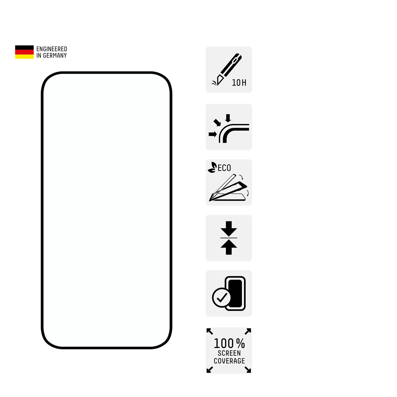 DISPLEX Real Glass FC iPhone 15/15 Pro, bild 2