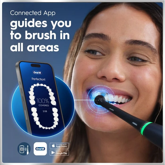 Oral-B iO6 elektrisk tandborste 067850 (black lava), bild 2