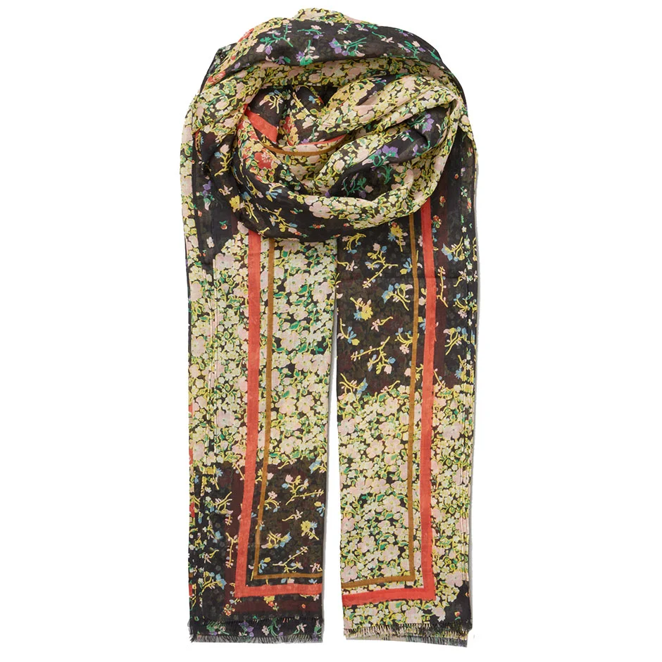 Becksöndergaard Zinnia Corga Scarf Black 100 x 200 cm