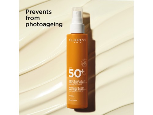 Clarins Sun Spray Lotion Very High Protection SPF50+ Body 50 ml, bild 4