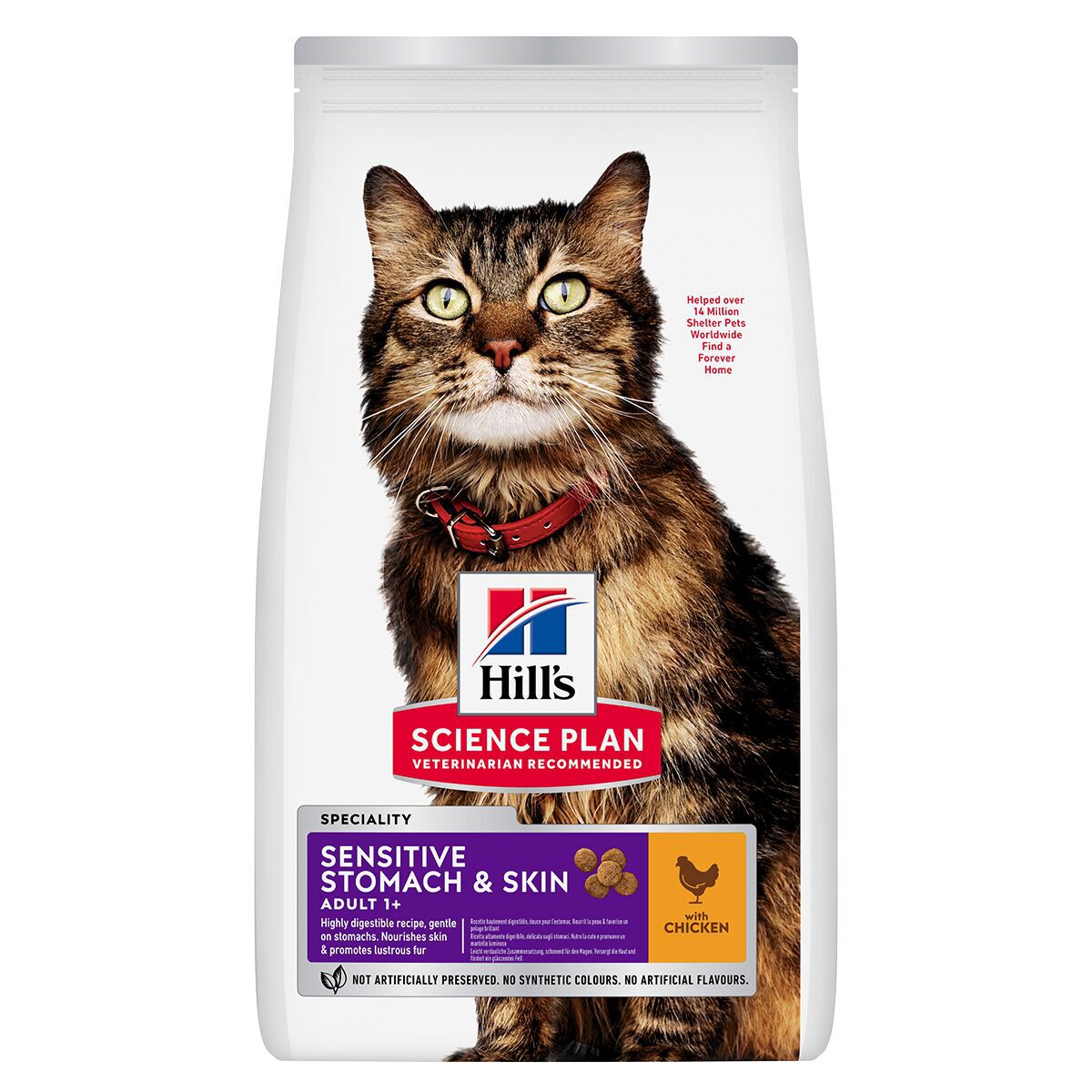 Hill's Science Plan Cat Adult Sensitive Stomach & Skin Chicken 7 kg