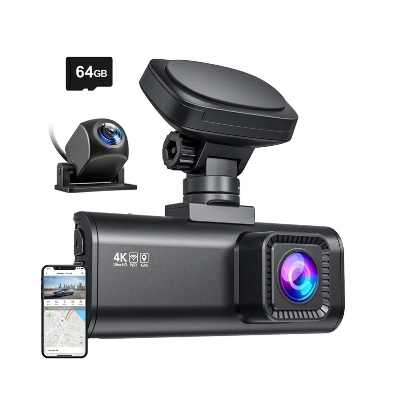 REDTIGER F7N WiFi 4K + 1080p bilkamera, bild 2