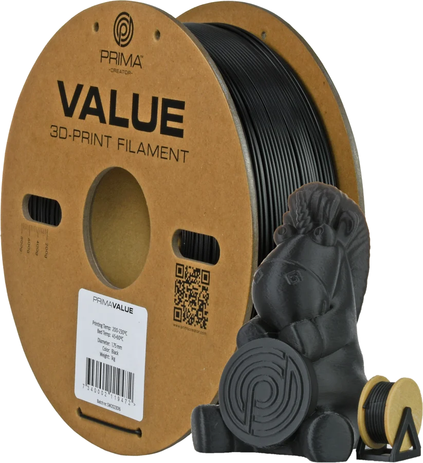 Prima Creator Prima Value ABS 1.75mm 1kg - Svart