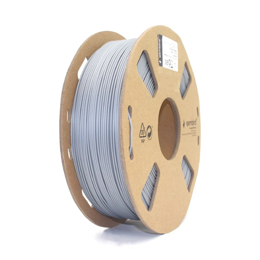 PLA-Filament till 3D-skrivare 1,75mm 1kg - Grå