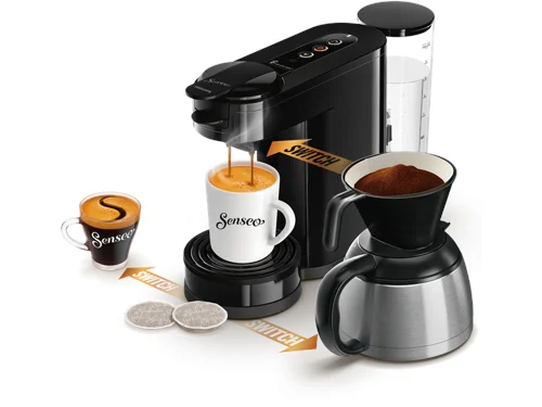 Senseo® switch 3IN1 HD6594/62 kaffebryggare, svart, bild 2