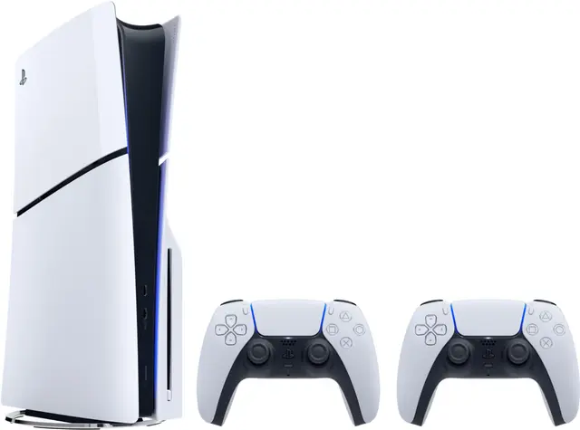 PlayStation 5 Slim Standard Edition spelkonsol (2 DualSense Bundle)