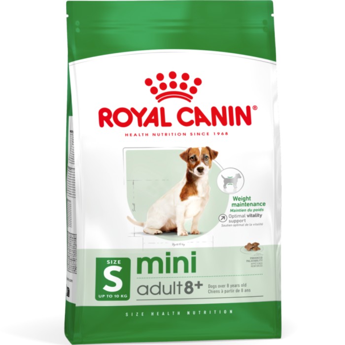Royal Canin Mini Adult 8+ Torrfoder för hund 8 kg
