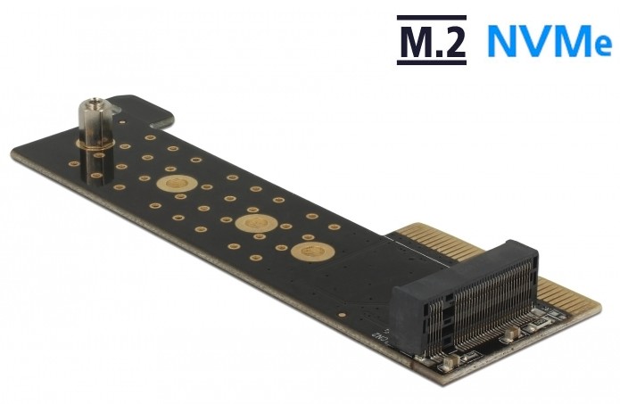 Kontrollerkort DeLOCK, PCI-E 3.0 x4, 1xM.2 NVMe, för 1U server, bild 2