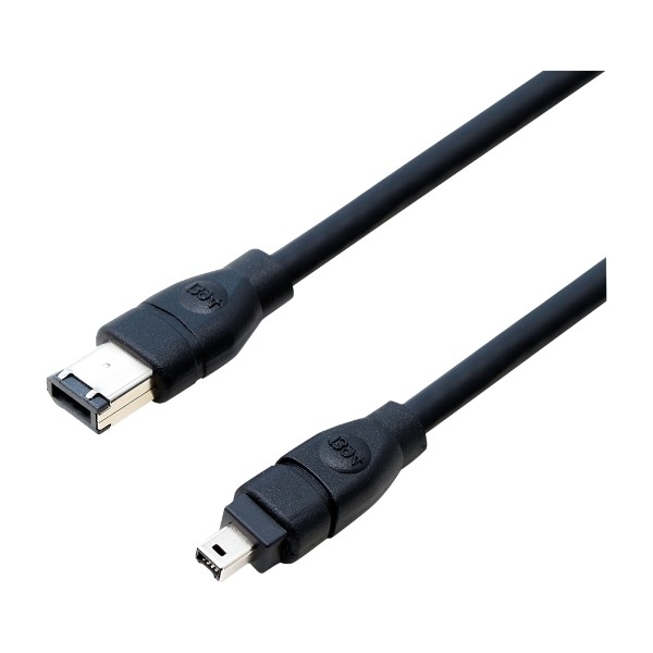 Eletra IEEE 1394A 4P hane - 6P hane 2M kabel, svart