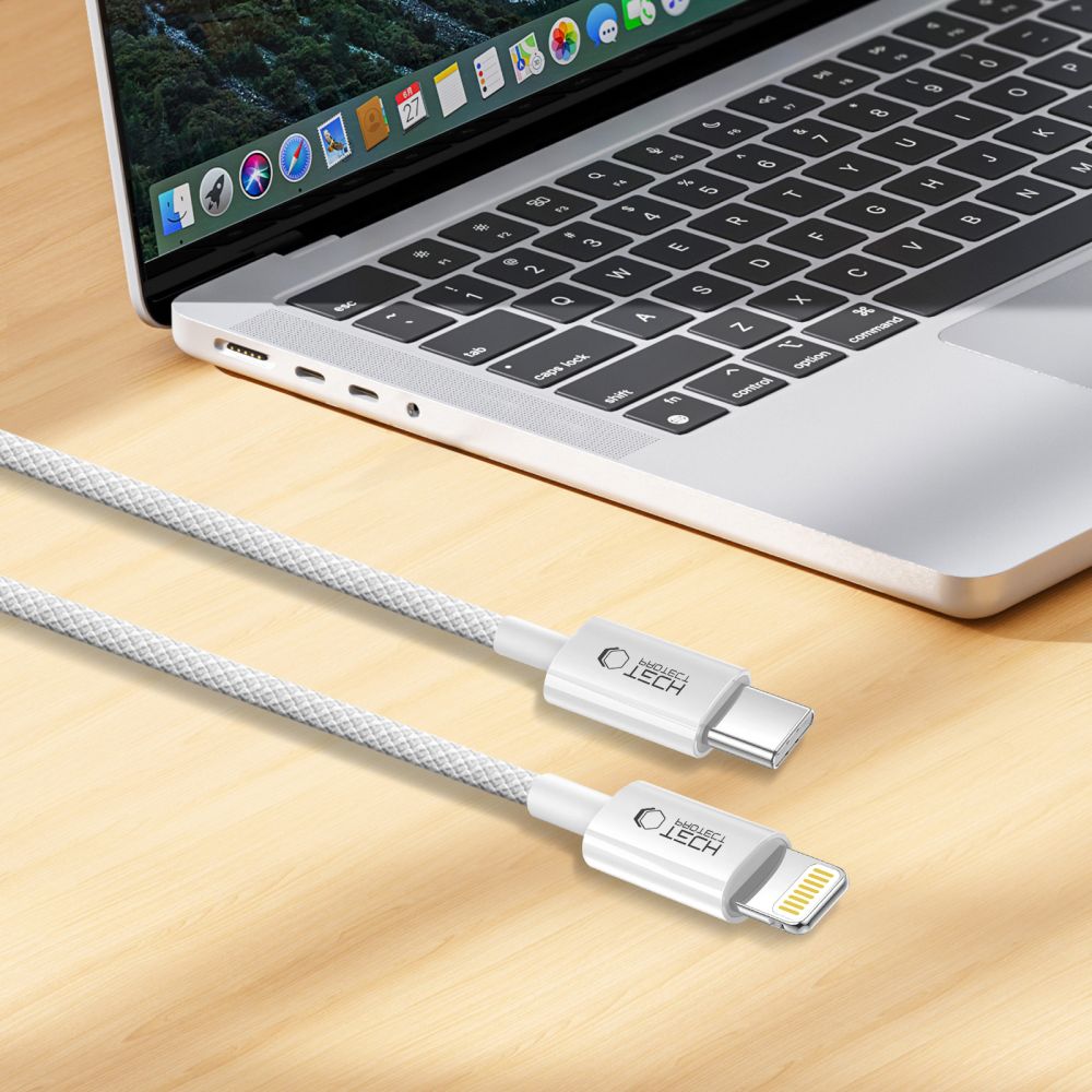 Tech-Protect UltraBoost USB-C / Lightning PD27W/3A-kabel 200 cm - grå, bild 5