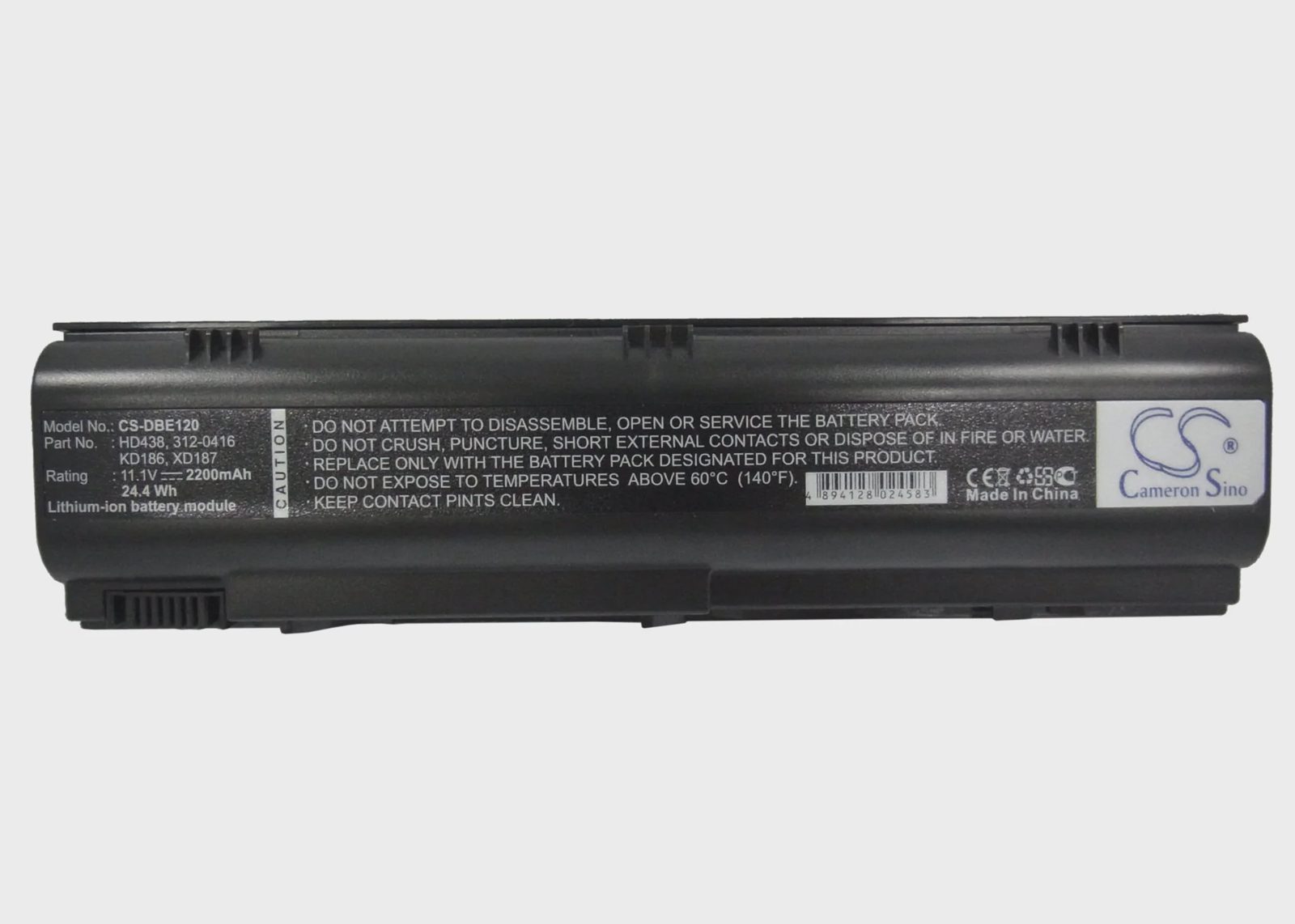 Batteri till Notebook, Bärbar dator för DELL Inspiron 1300, Inspiron B120, bild 3