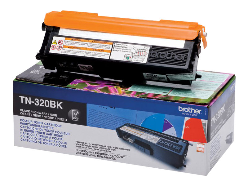 Brother Toner TN-320BK 2.5k Svart, bild 2