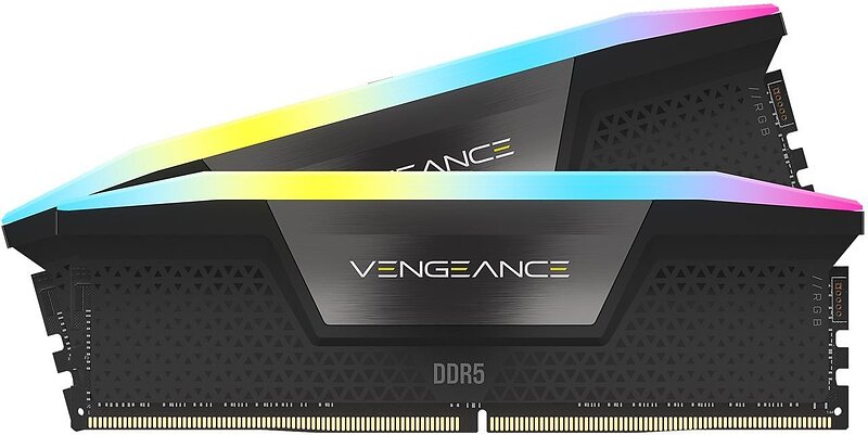 32 GB (2x16GB) DDR5-5600 Corsair Vengeance RGB CL40, XMP - Svart