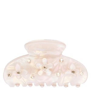 Dark Flower & Butterfly Hair Claw Small Sand W/Sand 1 pcs