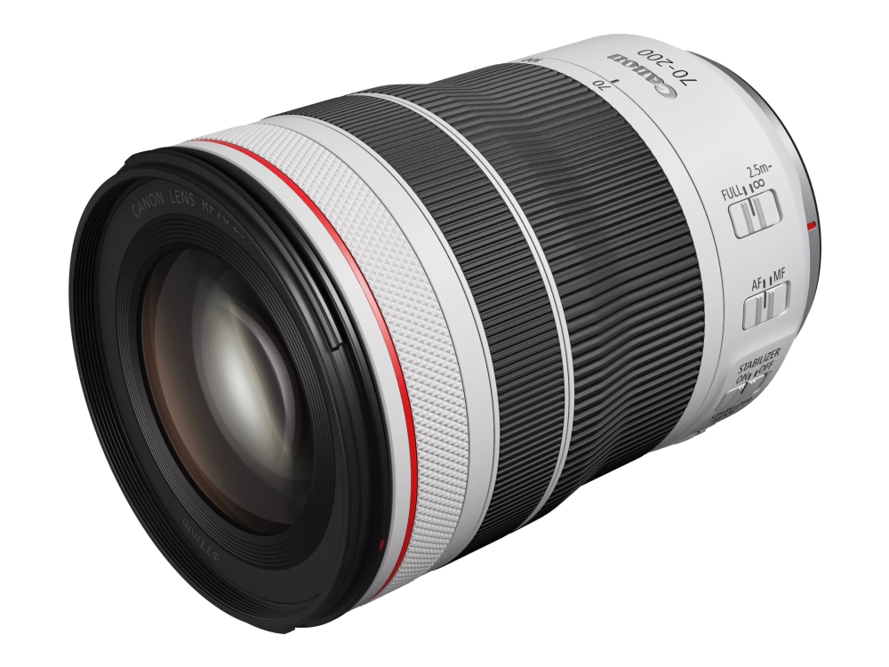 Canon Rf 70-200 mm F/4 L Is Usm-objektiv, vitt