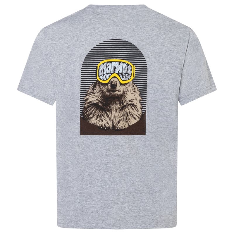 Marmot Marty Goggles Tee SS Grey Heather - S