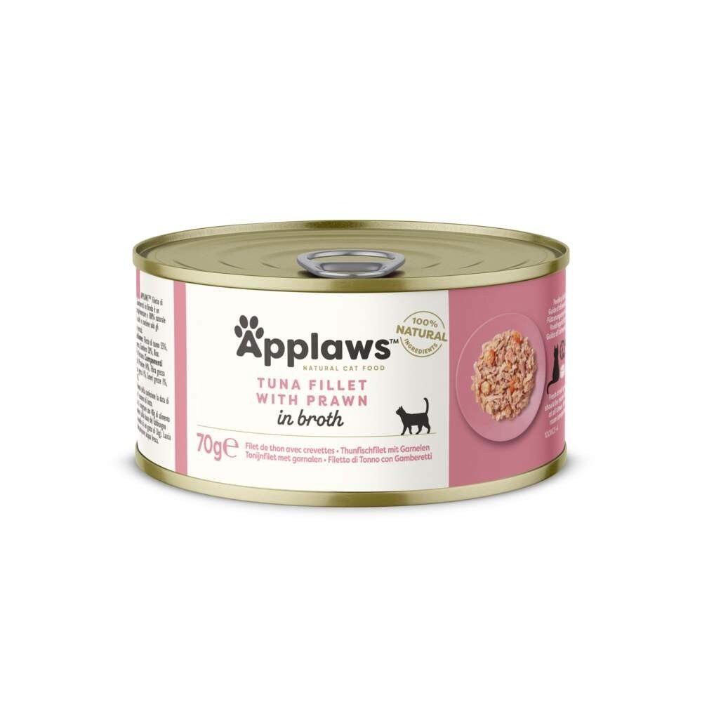 Applaws Tuna Fillet&Prawn Konserv 70 g