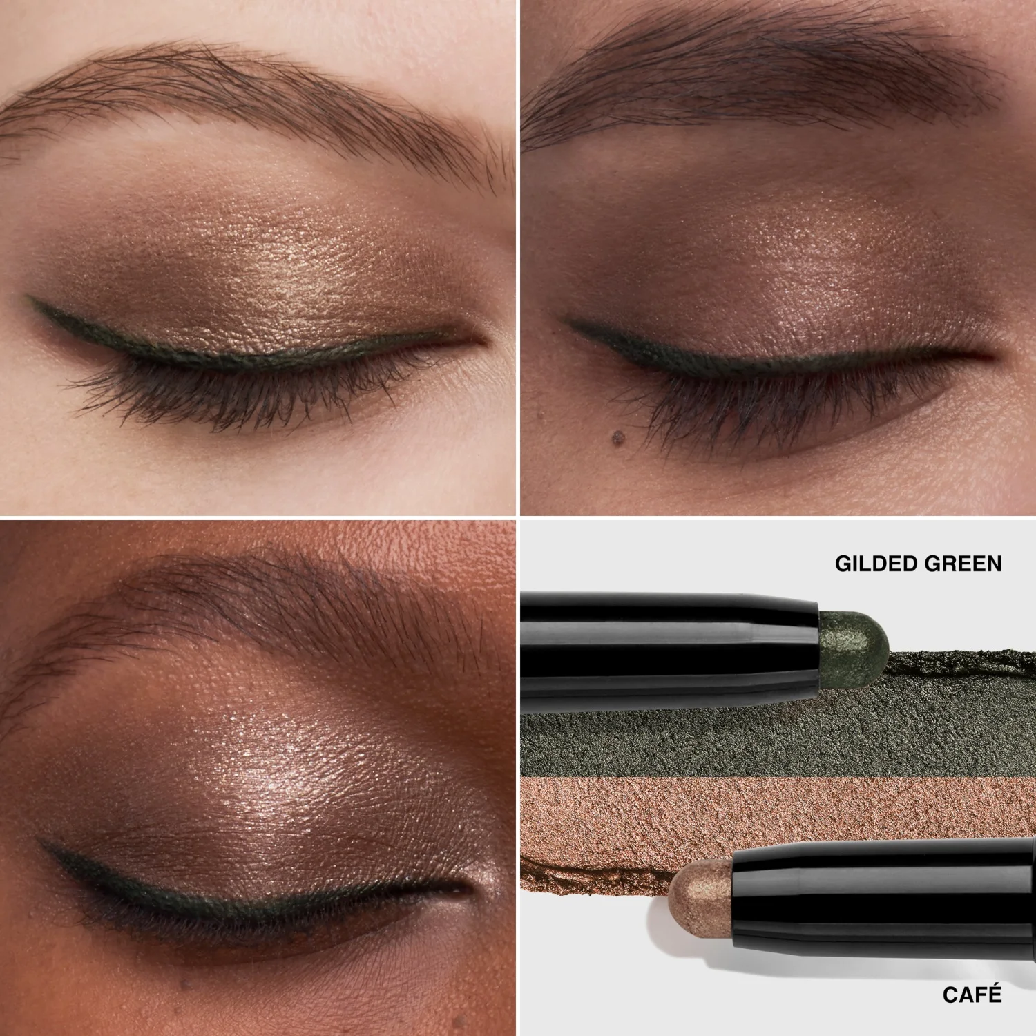 Bobbi Brown Dual-Ended Long-Wear Cream Shadow Stick Cafe/Gilded Green, bild 2
