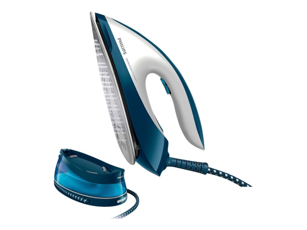 Philips PerfectCare Compact GC7840 - Strykjärn med separat ånggenerator med automatisk avstängning - sula SteamGlide - 2400 W