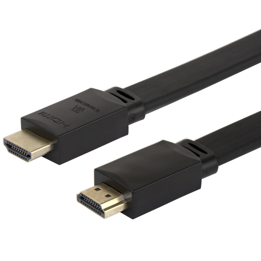 DELTACO Platt HDMI-kabel 2.1 ha-ha, Svart 2 m, bild 2