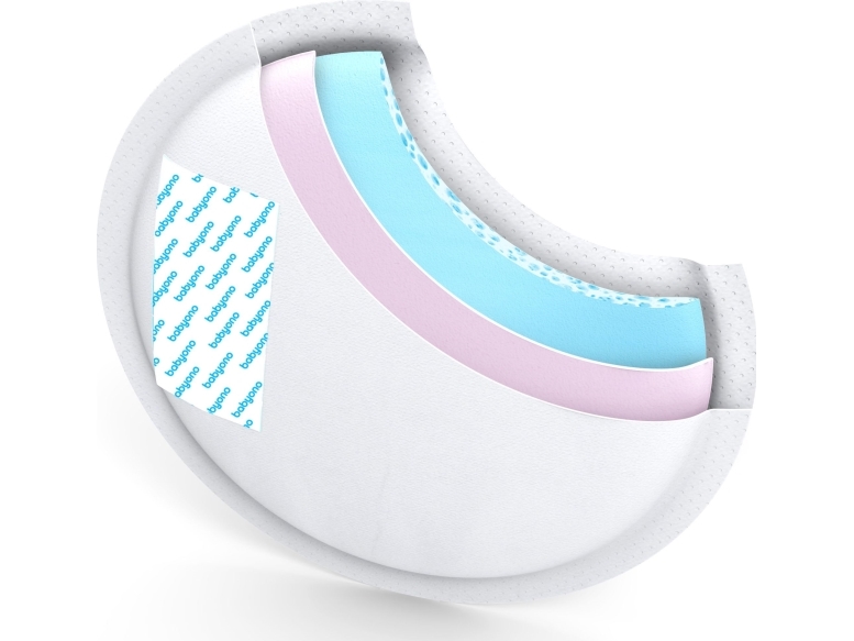 BabyOno 296-WKLADKI amningsinlägg COMFORT 50+20 grå/tis