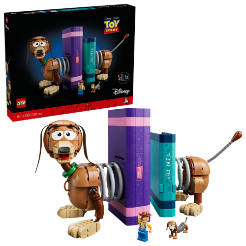 LEGO Disney Pixar Toy Story Bokstöd med hunden Slinky 43301